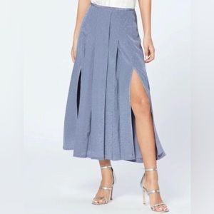 Dusty Purple slit MIDI skirt